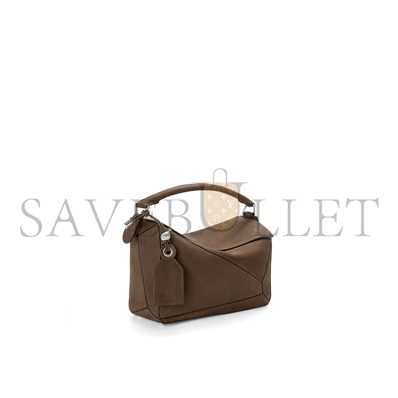 L0ew* small featherlight puzzle bag in grained nubuck a510plsx03 (24*16.5*10.5cm)